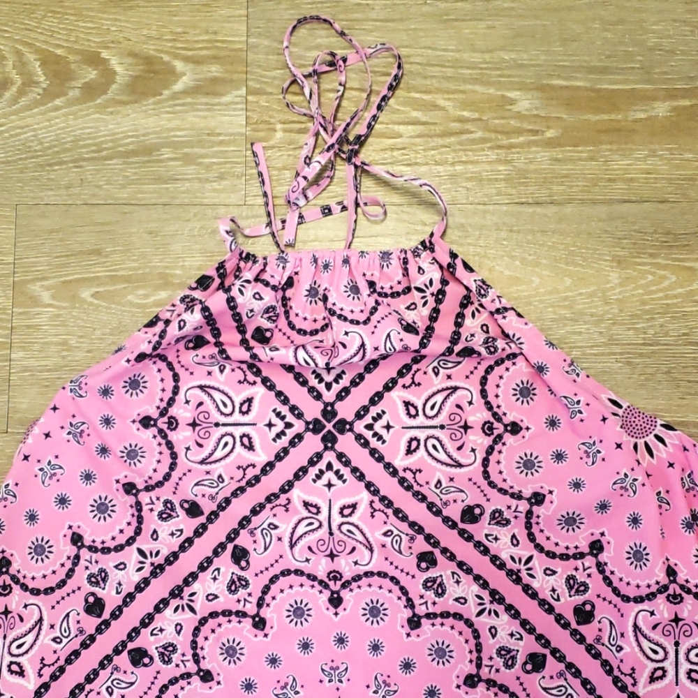 3X Sugar Thrillz Pink 🐄 Cow Girl Dress - Picture 4 of 5